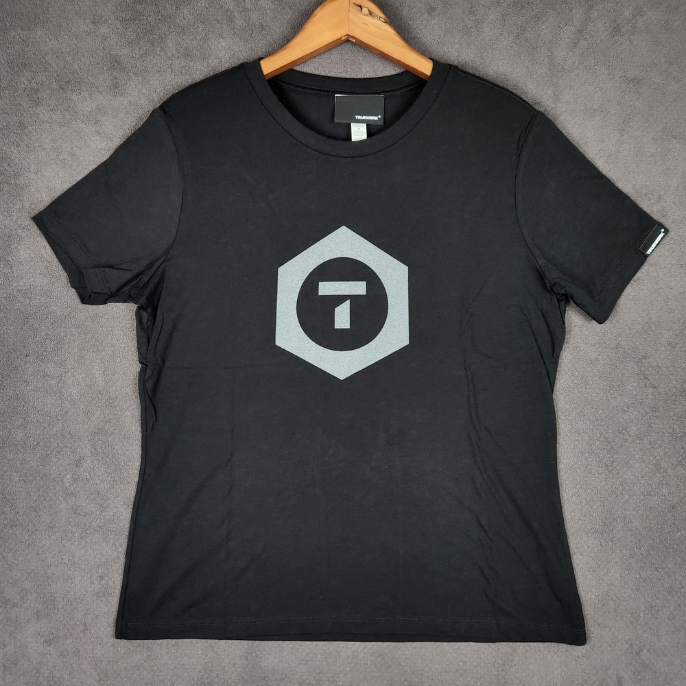 Truewerk Logo Shirt Womens Medium‎ Black Graphic Short Sleeve WerkTee NEW